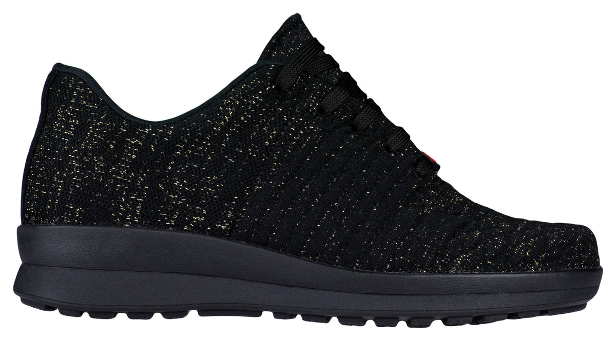 Zapatillas ortopédicas mujer Alba Schwarz/Gold