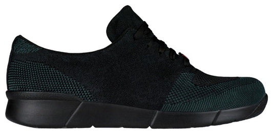 Zapatos ortopédicos hombre Urs Comfortknit Schwarz Dunkelgrün