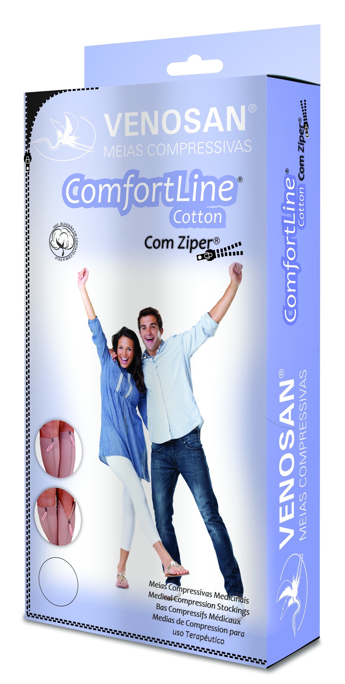 Media de compresión Venosan Comfortline 20-30 AD con cierre
