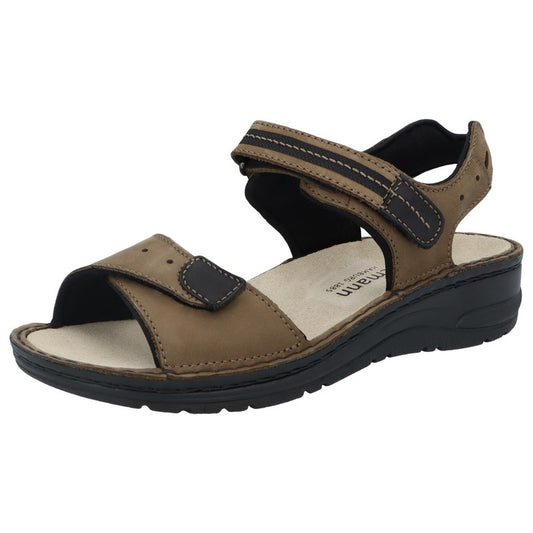 Sandalias ortopédicas mujer Leni Khaki