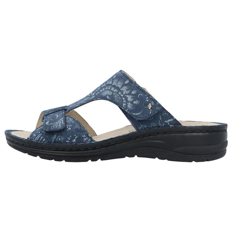 Sandalias ortopédicas mujer Vida blau Flowers